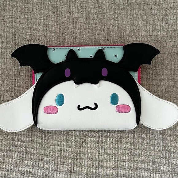 Loungefly Sanrio Cinnamoroll Halloween Vegan Leather Zip Around Wallet - Picture 1 of 2